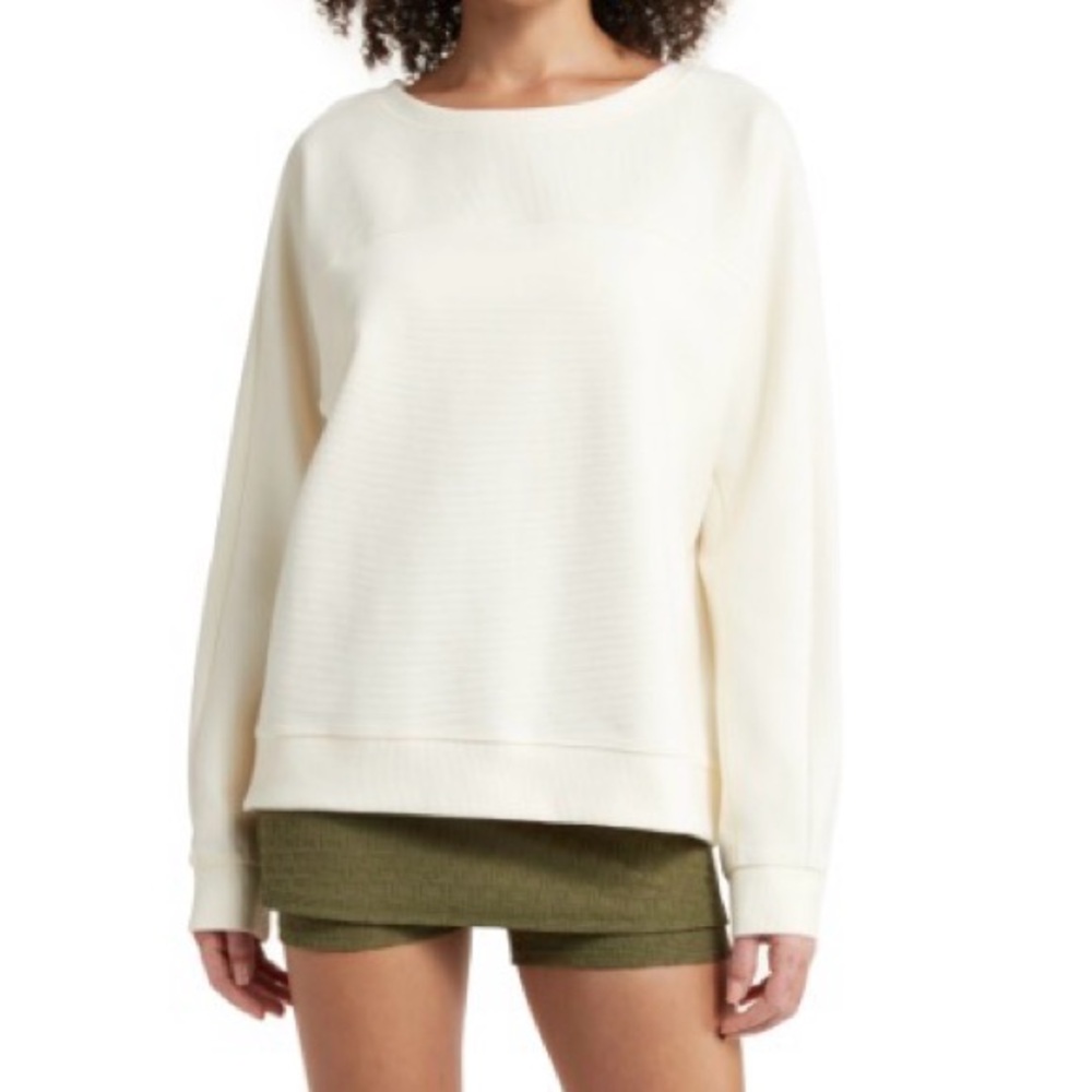 Zella Ottoman Knit Sweater - Ivory Egret